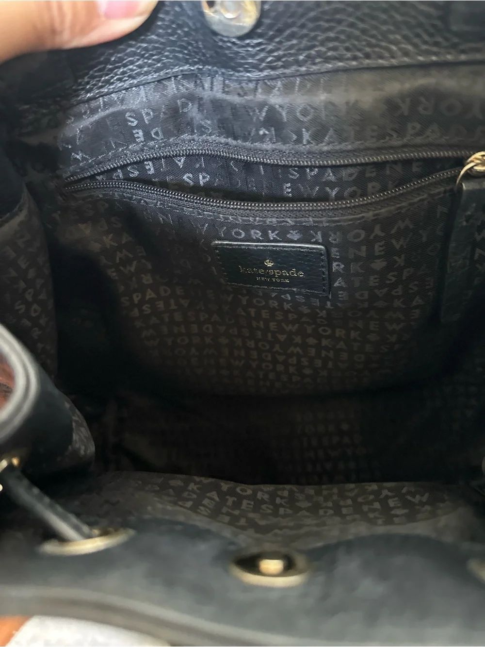 Luxury KATE SPADE New York Sinch Flap Over Leather Medium Backpack